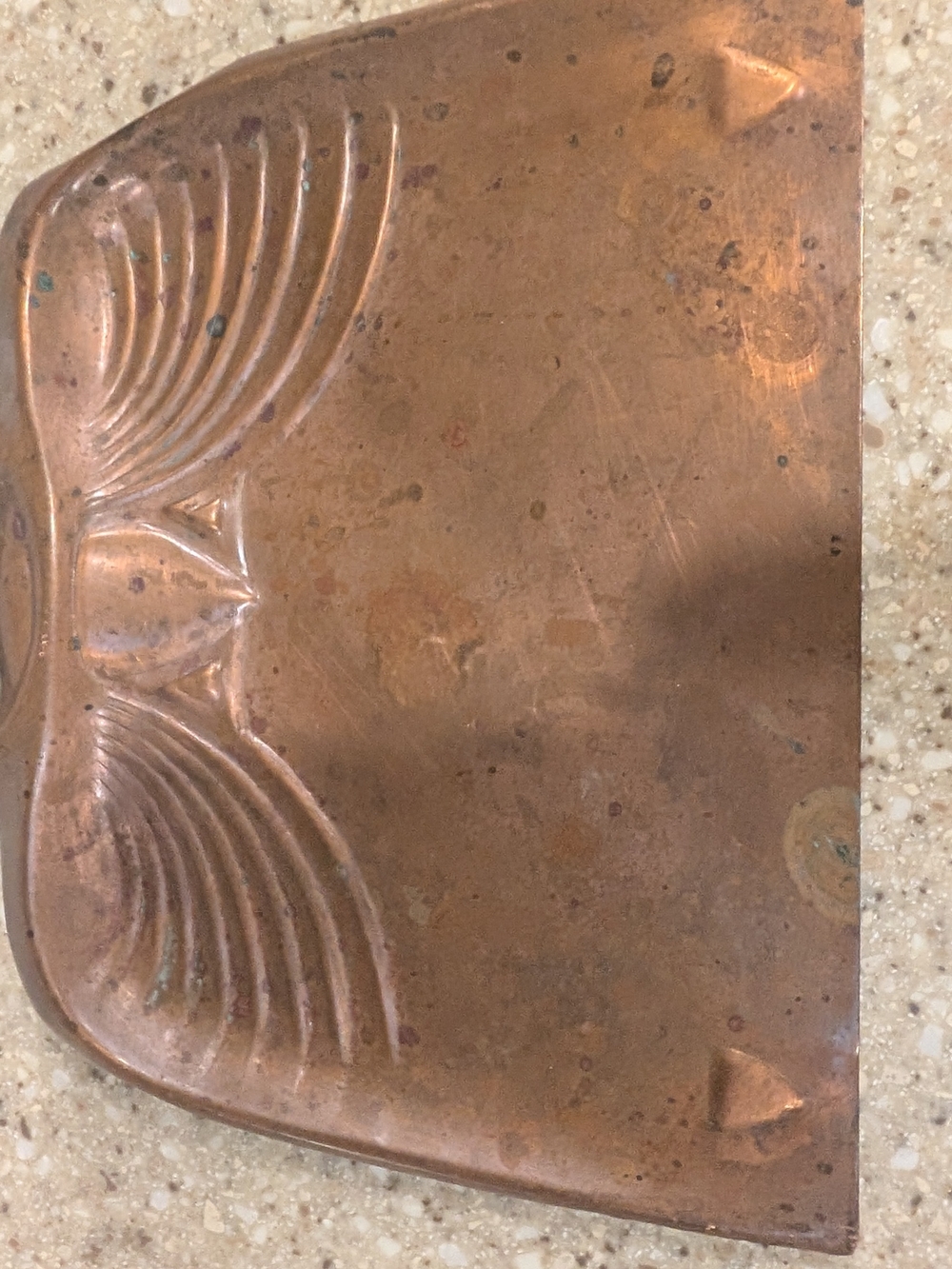 Vintage Copper Crumb Tray - Warm Copper Tone